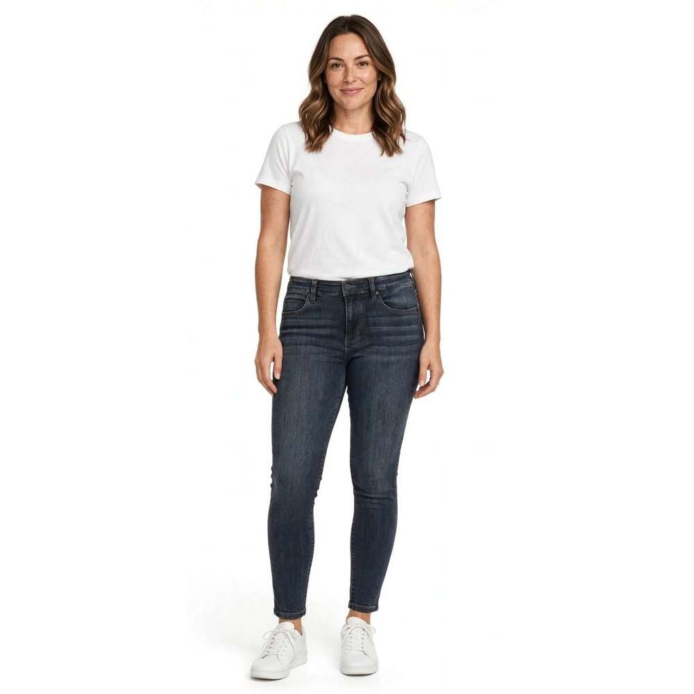 Liverpool Los Angeles Dark Wash Skinny Jeans Ankle Stretch - Size 10/30